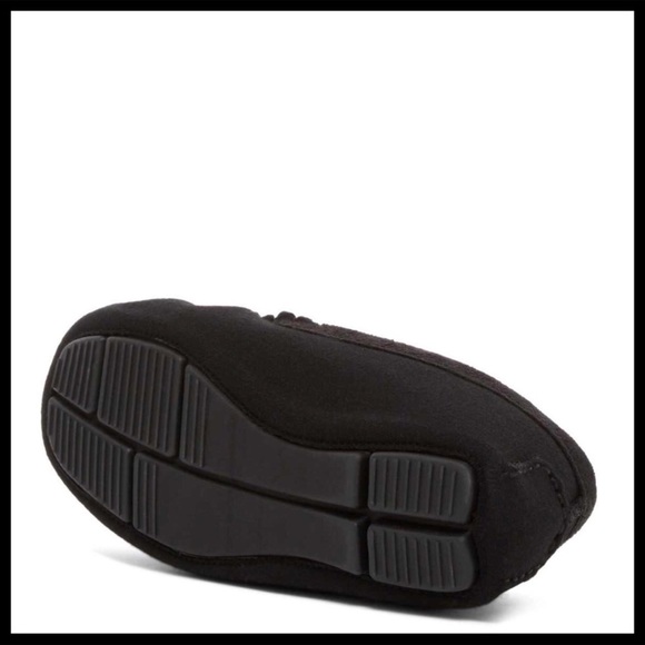 STEVE MADDEN BLACK FAUX FUR SLIP-ON MOCCASINS - Picture 4 of 8